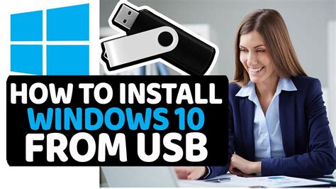 How To Install Windows From Usb Flash Drive Youtube