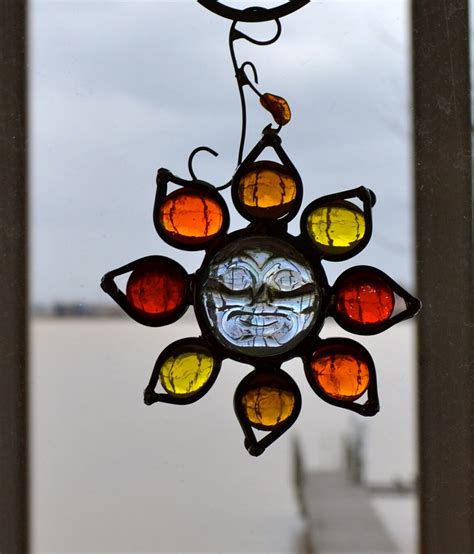 Tomorrow Will Be A Brighter Day Stained Glass Sun Catcher Sun Etsy