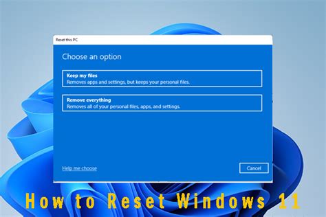 How To Reset Windows 11 Step By Step Guide MiniTool Partition Wizard