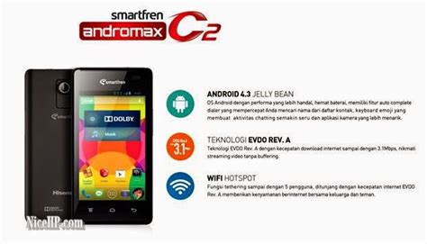 Spesifikasi SmartFren Andromax C2 ID Gatged