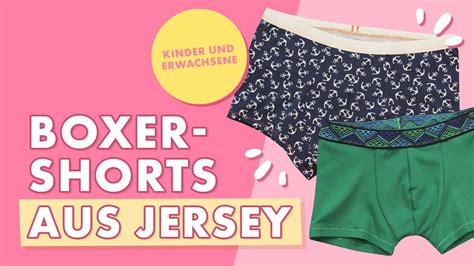 Boxershorts für Jungs und Männer nähen Schritt für Schritt Tutorial