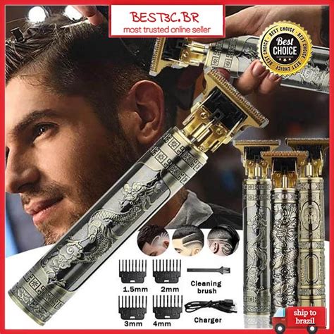 T9 Aparador De Cabelo Profissional Masculino Vintage Para Barbeador