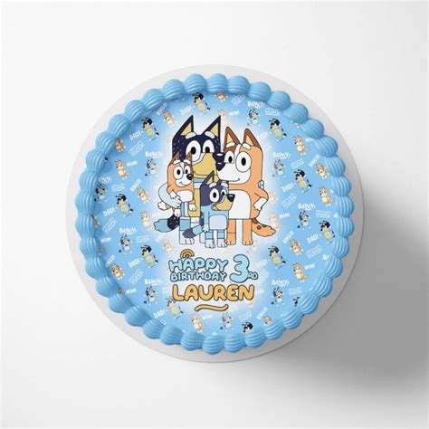 Bluey And Bingo Cake Topper Personalized And Printable