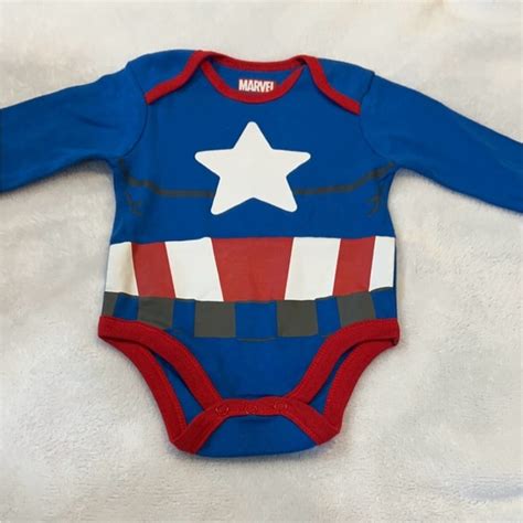 Marvel One Pieces New Marvel Avengers Captain America Long Sleeve