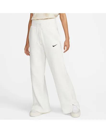 Pantalon De Survetement Femme Nike W Nsw Phnx Flc Hr Pant Wide Beige