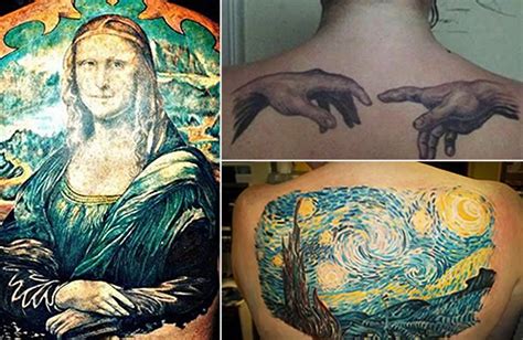 Tattoos Of Famous Works Of Art Mirror Online