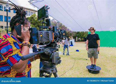 Behind the Scenes of a Television Advert Film Set on Location at a ...