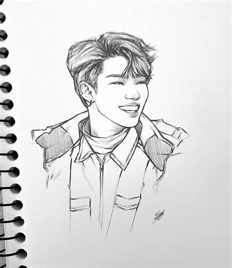 Ateez Line Art Drawing Simple Darin Earle