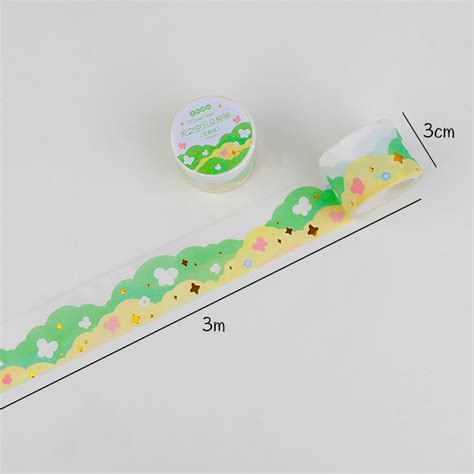 Jual Washi Tape Stiker Roll Hiasan Pinggiran Kertas Sticker Bubble