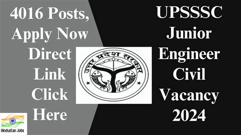 Upsssc Je Recruitment Posts Apply Now