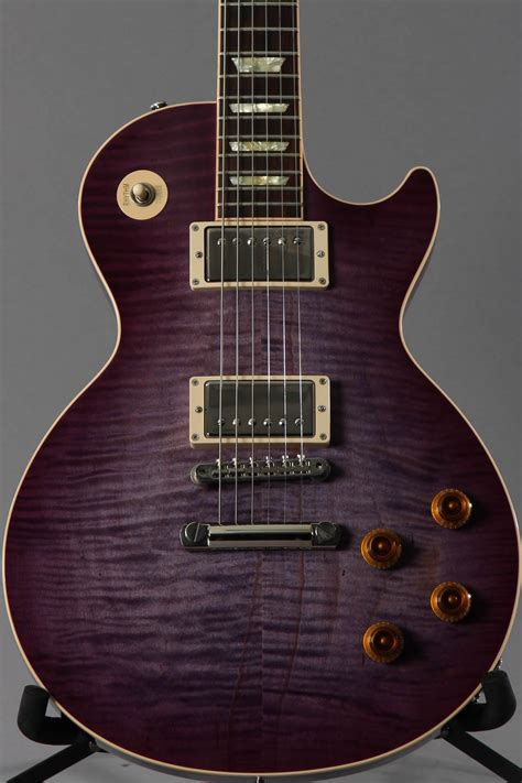 2016 Gibson Custom Shop Les Paul Custom Pro Purple Edge Burst Guitar