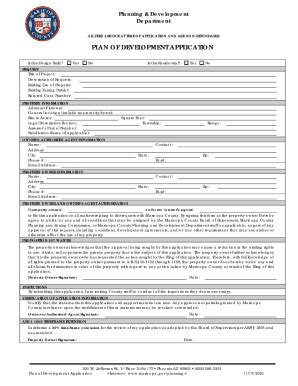 Fillable Online Pdf Planning Development Department Plan Of