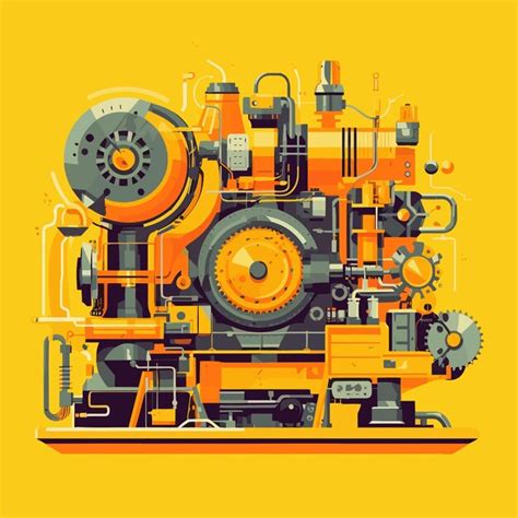 Premium AI Image | Vector art about machine technology