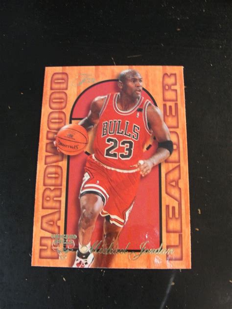 Michael Jordan Fleer Flair Hardwood Leader Card Of Ebay