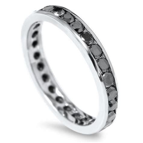 Black Diamond Eternity Ring Ct Black Diamond Eternity Ring Channel