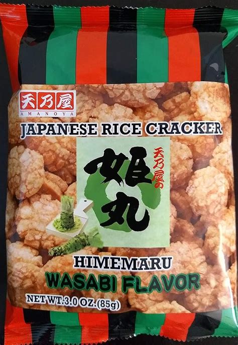 Amazon Amanoya Himemaru Arare Rice Crackers With Wasabi Flavor