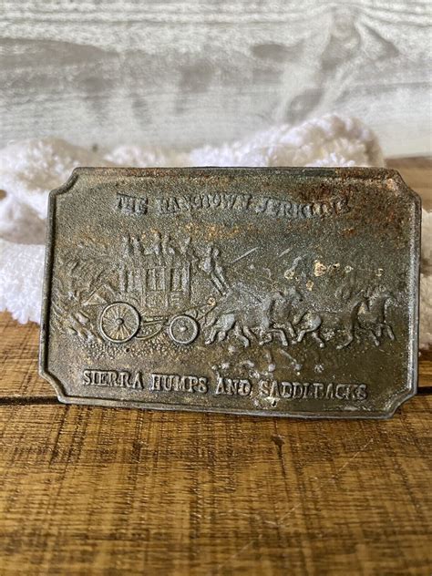 WELLS FARGO STAGECOACH BELT BUCKLE REPLICA - Gem