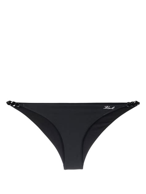 Karl Lagerfeld Karl Dna Chain Link Bikini Bottoms Farfetch