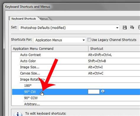 How To Create A Keyboard Shortcut To Rotate Images In Photoshop Cs