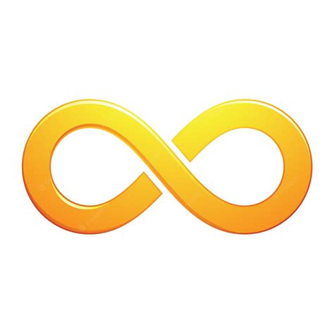 Premium Vector Orange And Yellow Embossed Infinity Symbol