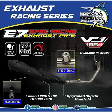 Exhaust Racing Espada E Sym Vf I Cutting Standard M Open Exhaust