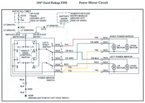 Power Mirror Wiring Schematic 7 Pin