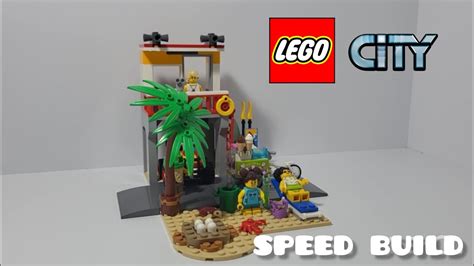 Lego City 60328 Beach Lifeguard Station Lego Speed Build Youtube