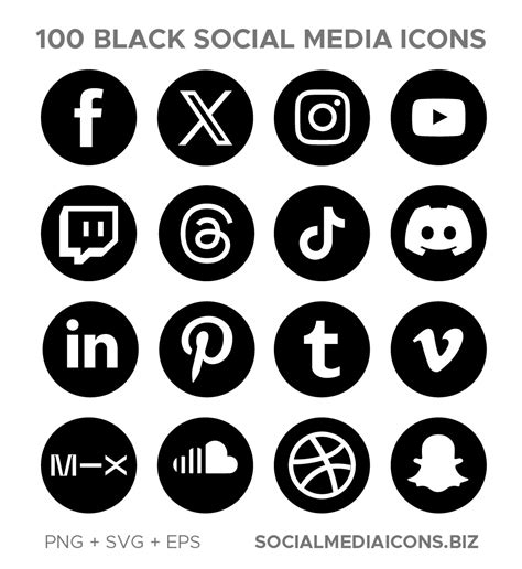 Round Social Media Icons New Socialmediaicons