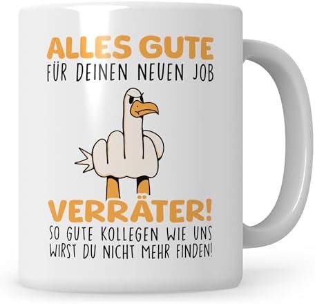 Alles Gute für deinen neuen Job Verräter Tasse Abschiedsgeschenk