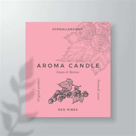 Aroma Candle Label Template Chilly Pepper Vector Image