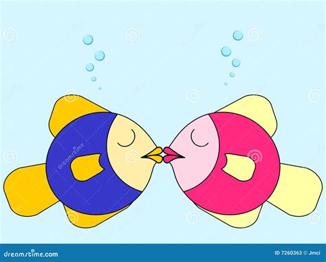 Fish Kissing Stock Photos Image 7260363