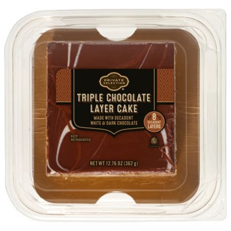 Private Selection® 3 Layer Triple Chocolate Cake Square 1276 Oz 1276 Oz Ralphs