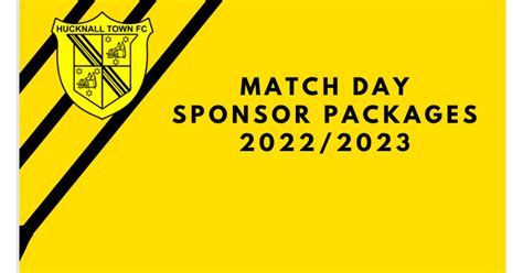 Match Day Sponsor Packages