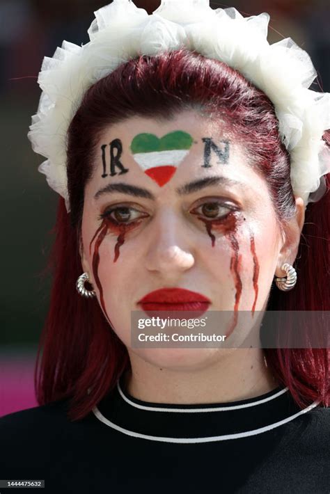 Iranian Fan Attends The Fifa World Cup Qatar 2022 Group B Match News