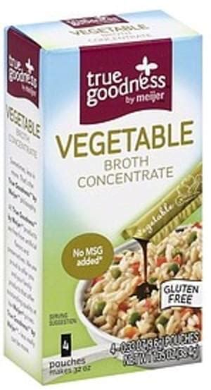 Meijer Vegetable Broth Concentrate 4 Ea Nutrition Information Innit