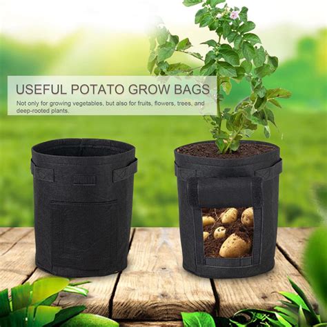 10 Gallon Potato Grow Bags Planter Box Vegetable Grow Bag Breathable