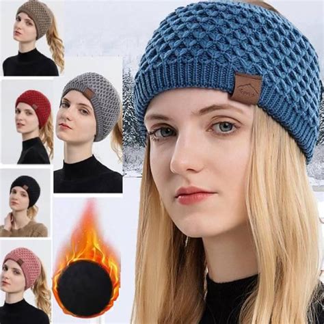 Wide Knitting Woolen Headband Winter Warm Ear Women Thicken Turban Hair