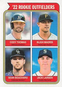 Topps Heritage Rookie Outfielders Cody Thomas Bligh