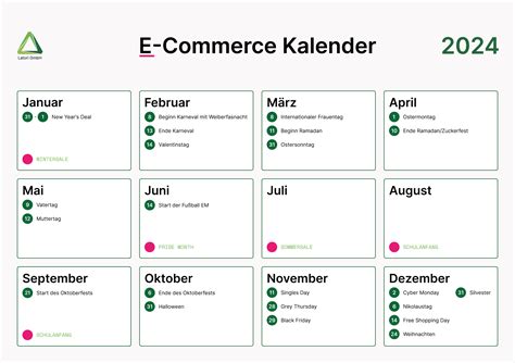 Aktionstage E Commerce Marketing Kalender Latori Gmbh