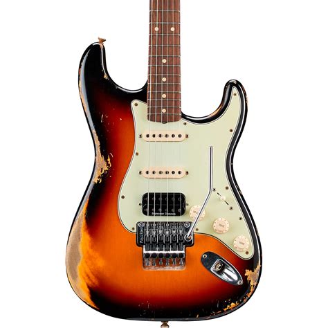 Fender Custom Shop 60 Stratocaster Hss Floyd Rose Heavy Relic Rosewood Fingerboard Electric