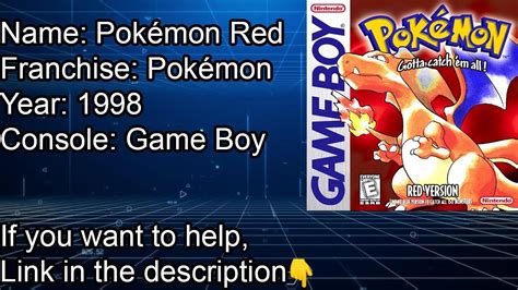 Pokémon Red 1998 Game Boy Pallet to Fuchsia City YouTube