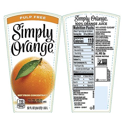 Simply Orange Pulp Free Orange Juice Fl Oz 12 Ct Costco 54 Off