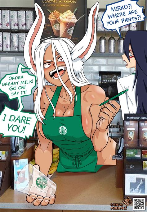 Mirko Midnight And Starbucks Siren Boku No Hero Academia And More