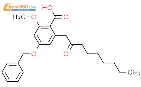 184375 05 1 Benzoic acid 2 methoxy 6 2 oxononyl 4 phenylmethoxy 化学