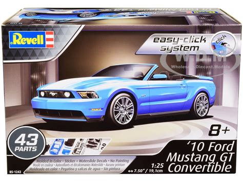 Level Easy Click Model Kit Ford Mustang Gt Blue By Revell