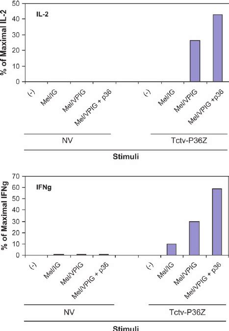 Production Of Il 2 And Ifn C By Phts Transduced With Anti Jcv Tctv P36 Download Scientific