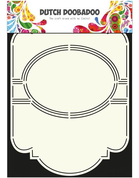 Dutch Doobadoo A4 Dutch Card Art Stencil Swing Card 5 Oval