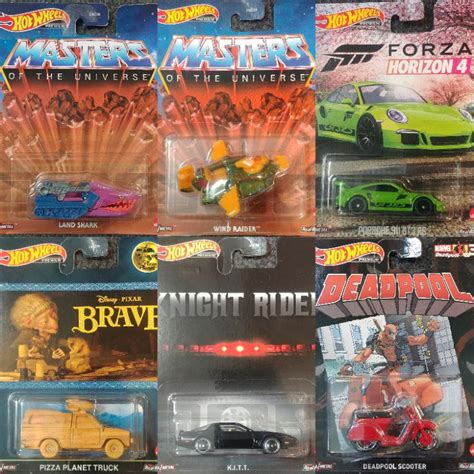 Hot Wheels Temático Premium Porsche GT Forza Horizon Deadpool Scooter Wind Raider He