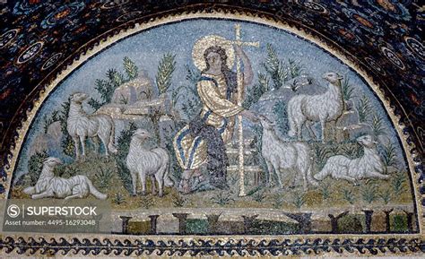 Christ As The Good Shepherd Mausoleum Of Galla Placidia