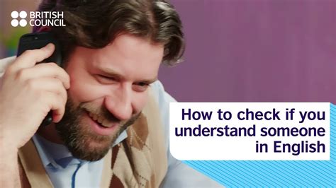 How To Check If You Understand Someone In English Youtube